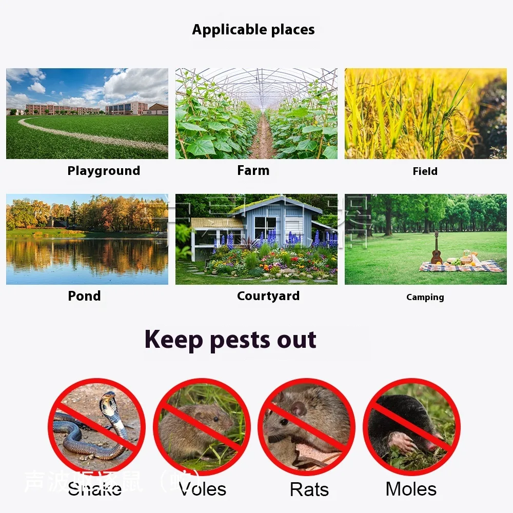 Lieux d'usage et nuisibles ciblés par le répulsif