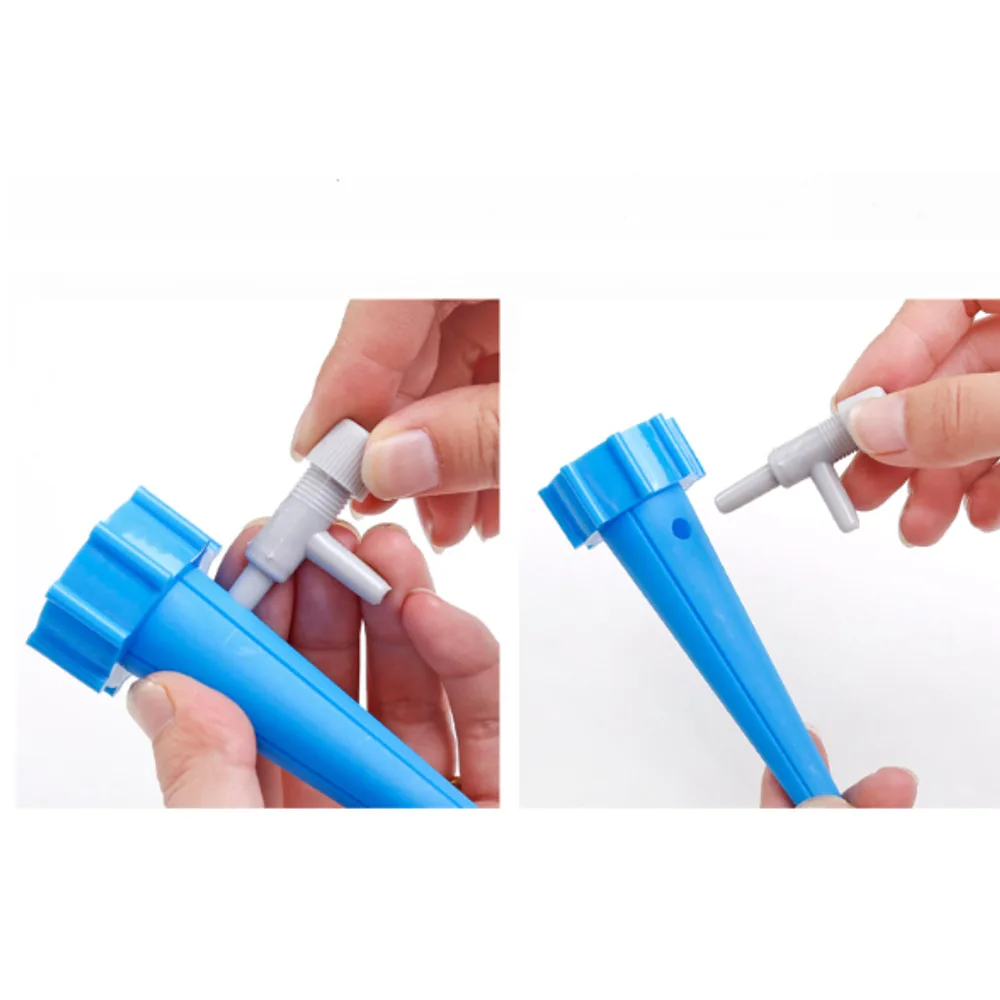 Montage du goutteur sur une bouteille en plastique
